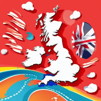 UK map as a concept for a UK 3PL